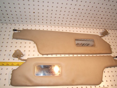 1991 Range Rover SE Front Left & Right GRAY Sun OEM 1 set of 2 Visors & 1 Clip - Picture 6 of 12