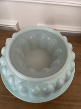 Tupperware Jello Mold Light Blue 3 PC Jello Ice Ring