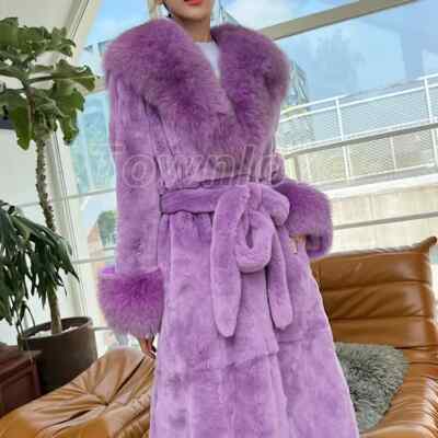 LONG FAUX FUR BELTED ジャケット laguagem LONG FAUX FUR BELTED