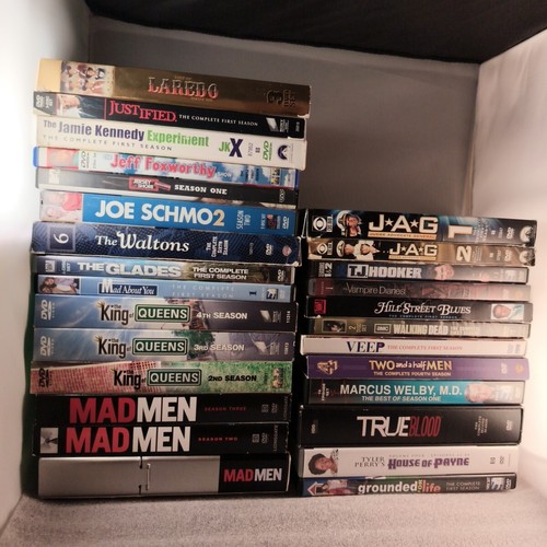 lot-of-27-used-tv-show-seasons-series-mad-men-king-of-queens-jag