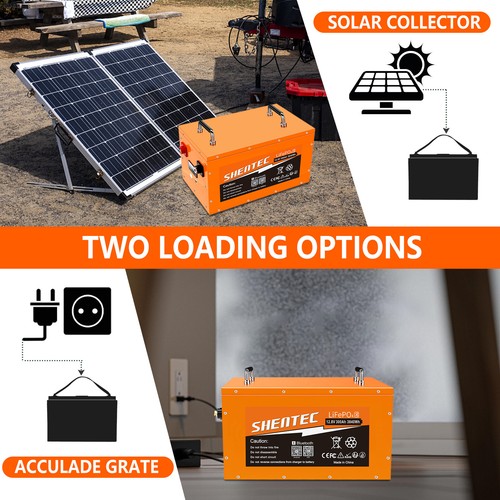 Batería/cargador 12V 300Ah litio LiFePO4 4000+ ciclo profundo BMS kit solar RV barco - Imagen 14 de 21