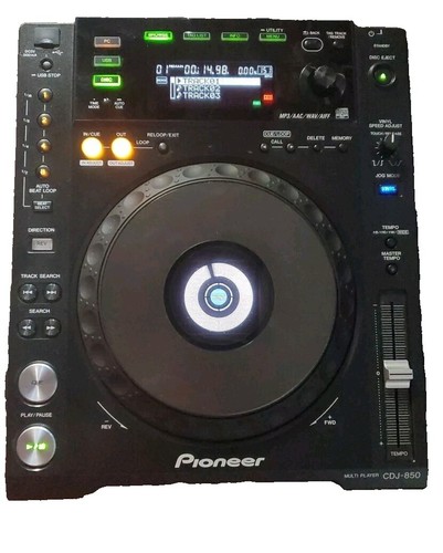 Pioneer CDJ-850-K Black Multi Player DJ Turntable MIDI Controller