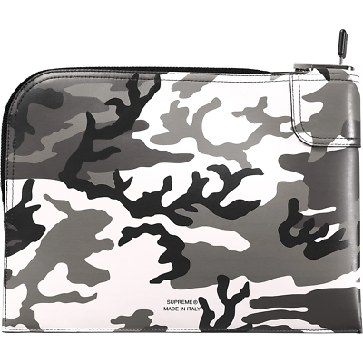 Supreme Leather Money Bag Black Red Snow Camo 3colors | eBay