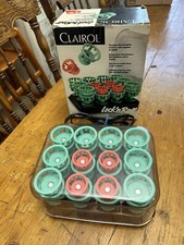 Vintage Clairol Lock 'n Roll Curlers 24 Hot Rollers 2 Sizes Spoolies BT-1 in Box