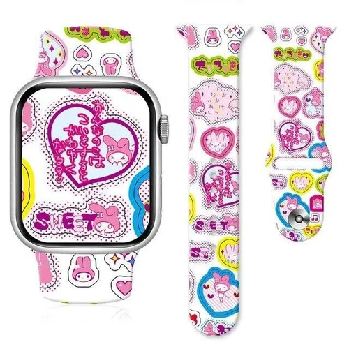 Anime Sannrio My Melody Cinnamoroll Kuromi Uhrenarmband für Apple Watch 8765 Stra - Bild 39 von 58