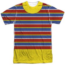 SESAME STREET ERNIE COSTUME Front Print Adult Men's Graphic Tee Shirt SMALL