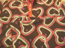 GIRLS OLD NAVY PERFORMANCE FLEECE SHIRT/TOP-SIZE LARGE-10/12-DARK GRAY HEART