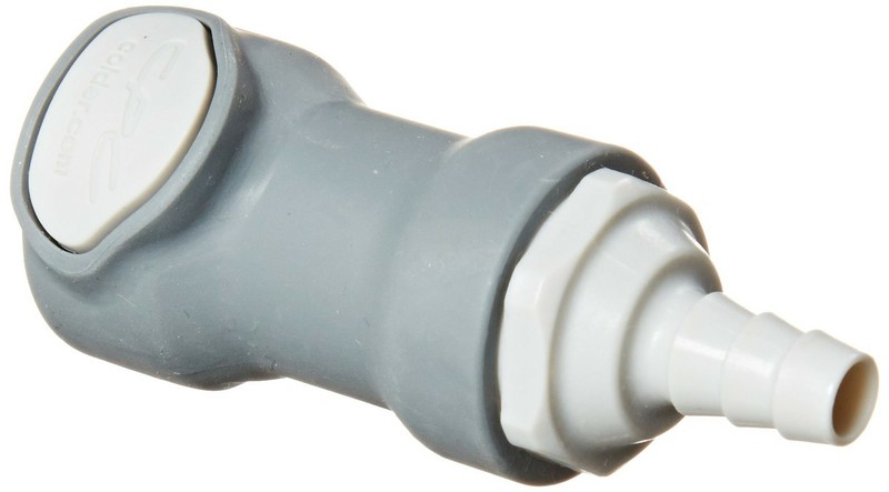 Colder NS4D17002 Polypropylene/ABS Tube Fitting, Coupler, Shutoff, In-Line, 1...