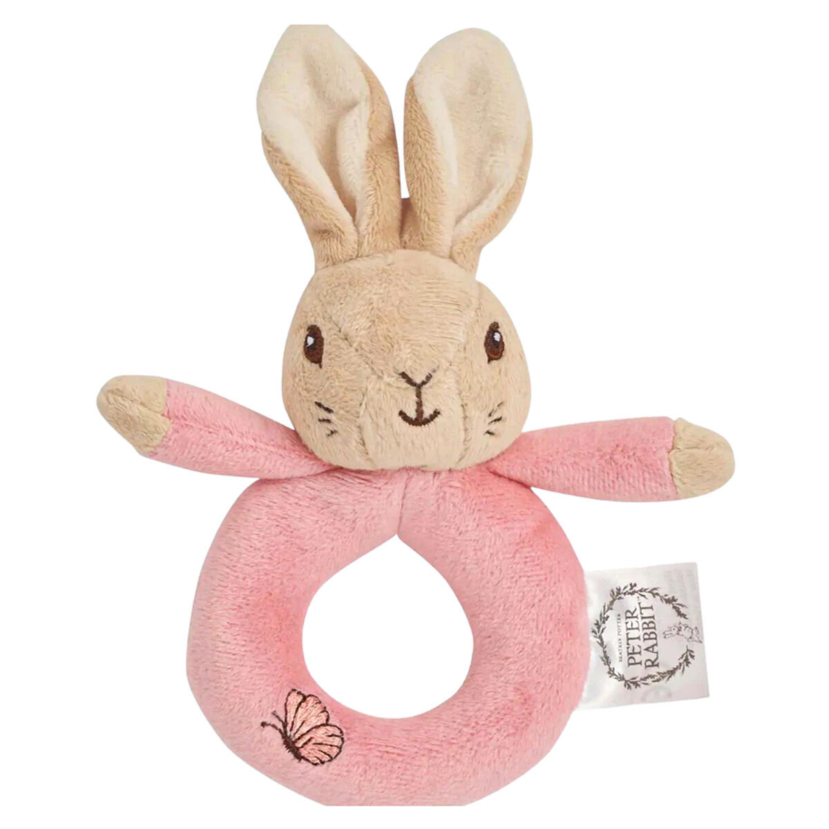 FLOPSY RING RATTLES PETER RABBIT PLUSH BEATRIX POTTER BUNNY RATTLE FOR
