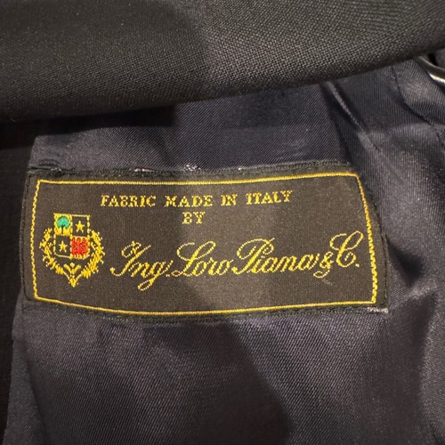 BROOKS BROTHERS Womens Loro Piana Wool Blazer 8 Made in Italy Navy Gold Buttons - 第 3/11 張圖片