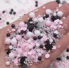 Halloween Spider Mix - Fake Candy Sprinkles - Polymer Clay - Resin - Slime