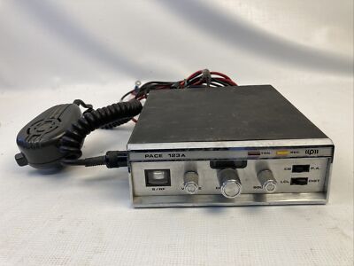 Pace 123A Mobile CB Transceiver Radio with Mic Untested As-Is