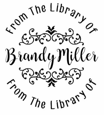 Custom  Monogram Address Hand-Held Embosser Stamp Best For Books, Envelopes