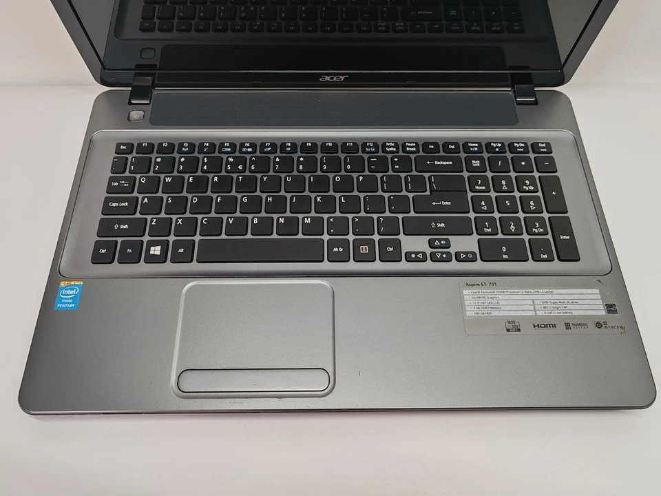 NOTEBOOK ACER ASPIRE ES1-731 INTEL PENTIUM 2020M 8GB RAM 500GB HD WIFI WEBCAM - Immagine 2 di 4