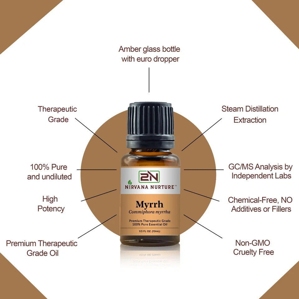 Myrrh Essential Oil 100% Pure Natural Premium Therapeutic Grade Undiluted - Image 4 of 4
