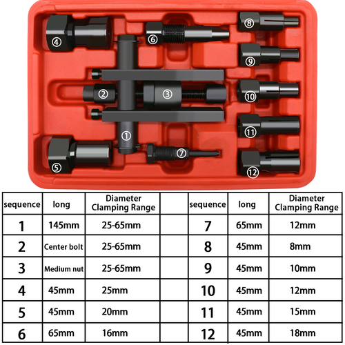 Motorcycle Bearing Puller Kit 8-25MM Motorcycle Inner Bearing Disassembly Tool - Picture 2 of 9