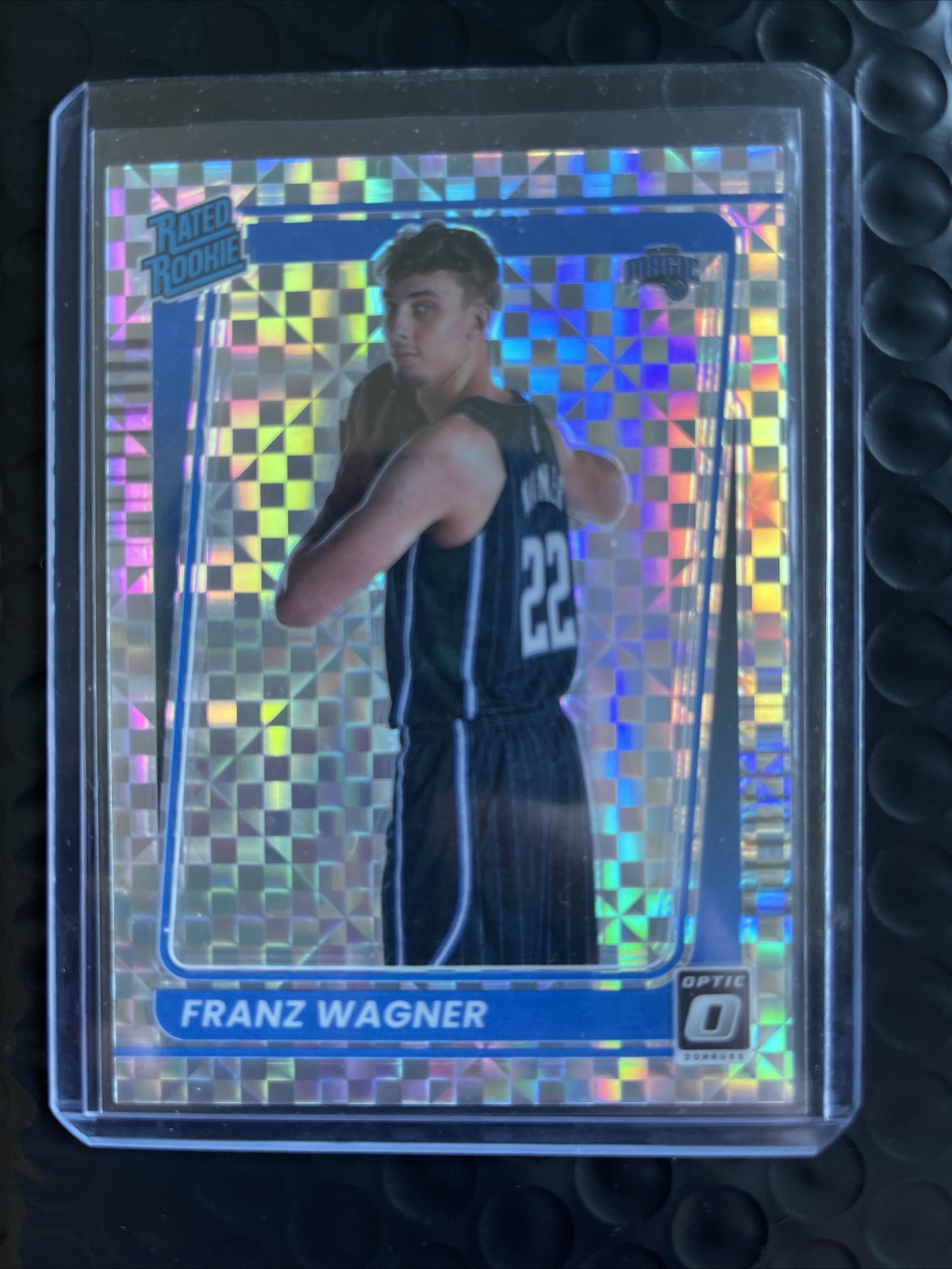 2021-2022 Donruss Optic Rated Rookie #185 Franz Wagner Checkerboard Case Hit SSP