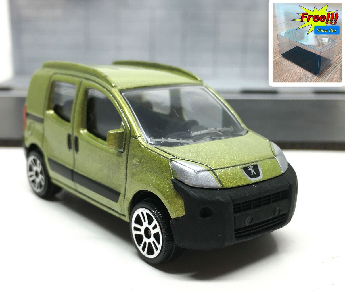 Majorette Peugeot Bipper Metallic Green - Wheel D5S 1:64 (3