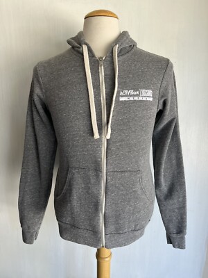 ACTIVISON | BLIZZARD ENTERTAINMENT MEDIA Full Zip STAFF Hoodie Sweatshirt Small