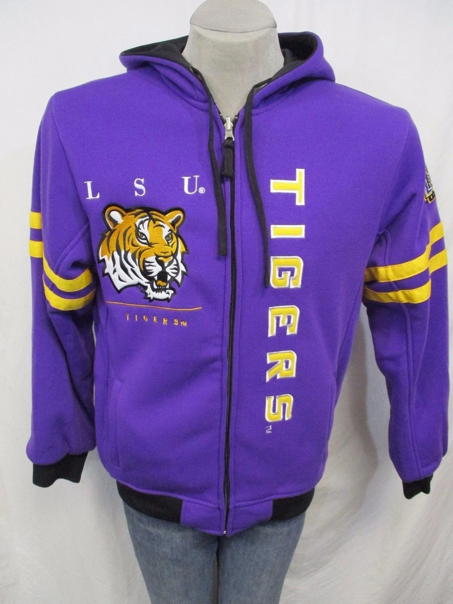 LSU Tigers Men s Small Reversible Mid Weight SMOKE Hooded Jacket