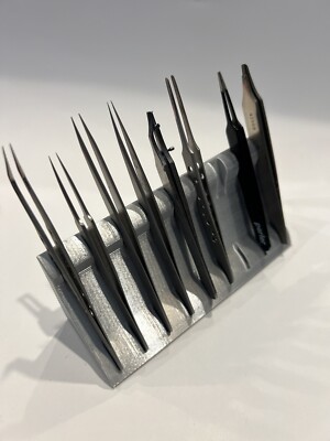 Watchmaker/ Electronics Tweezer Stand - Precision 3d printed