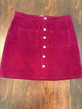 Children  s Place girls maroon button-down Skirt Size 14