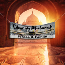 Umrah Mubarak Banner Art | Islamic Home Decor...