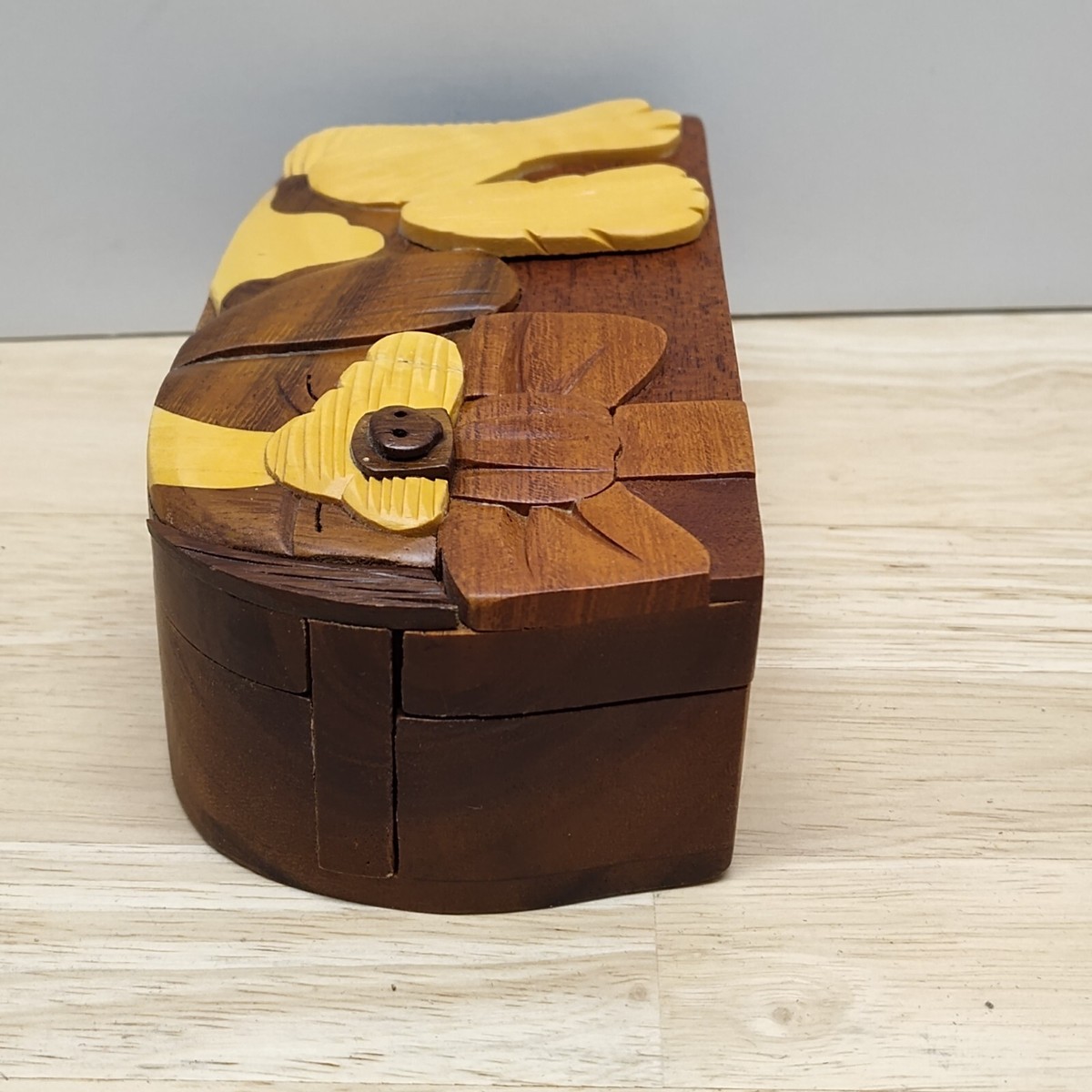 Carver Dan's Handcrafted Wood Puzzle Box 