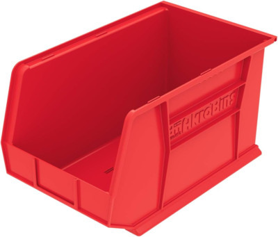Red Akrobins 6-Pack Hanging Stacking Storage Bins, 18''x11''x10