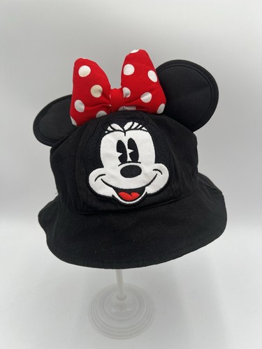 Disney Parks exklusive Kleinkindgröße Minnie Maus Ohren Eimer Mütze Kappe bestickt