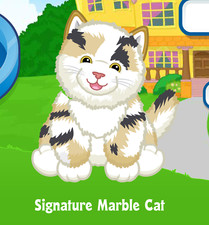 Webkinz Signature Marble Cat Virtual PET Adoption Code Only Messaged Webkinz Cat