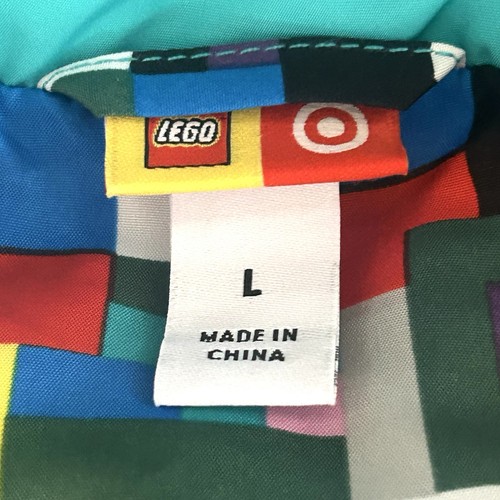 Lego X Target Puffer Jacket Vest Youth Boy Large Green Blue ColorBlock Pockets - Picture 14 of 17