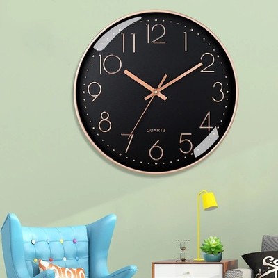 8 Inch Mute Wall Clock Simple Digital Wall Clock Home Decorations Cubic Digital
