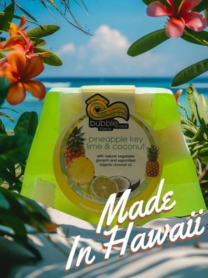 MADE IN HAWAII, Pineapple Key Lime & Coconut Chunk Soap