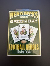 Green Bay Packers NFL Football Heroes Playing Cards Herodecks.com Made In USA