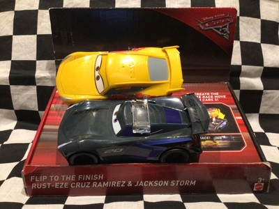 Disney Pixar Cars 3 Flip To The Finish Rust-Eze Cruz Ramirez & Jackson Storm