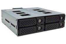 4 xSAS/SATA Mobile Rack for 5.25" Bay , SATA connector x 4 , ICY DOCK similar