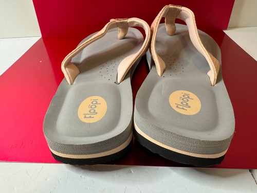 Chanclas Floopi para mujer talla 9 Sofia brillantes cómodas pálido rosa melocotón gris - Imagen 9 de 13