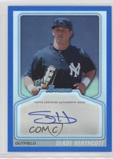 2010 Bowman Draft Prospects Auto Blue 2/199 Slade Heathcott #BPA-SH Auto 1j6