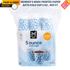 Member's Mark Printed Paper Bath Cold Cup 5 oz., 450 ct. SFI Cert., Disposable