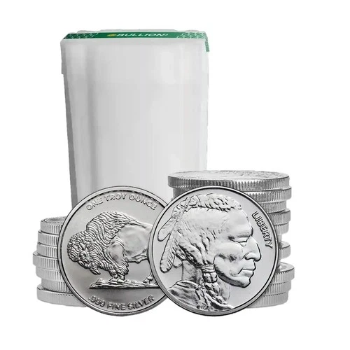 1 oz Silver Buffalo Round .999 Fine Silver - Tube of 20 Rounds