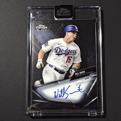 Will Smith 2021 Topps Chrome Black Auto Autograph Dodgers Catcher CBA-WS Encased
