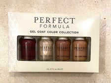 Perfect Formular Gel Coat Color Collection Nagellack 4 Farben Neu 8ml
