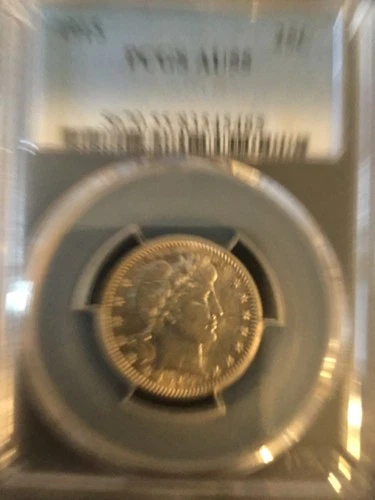 1915 barber quarter pcgs au 55