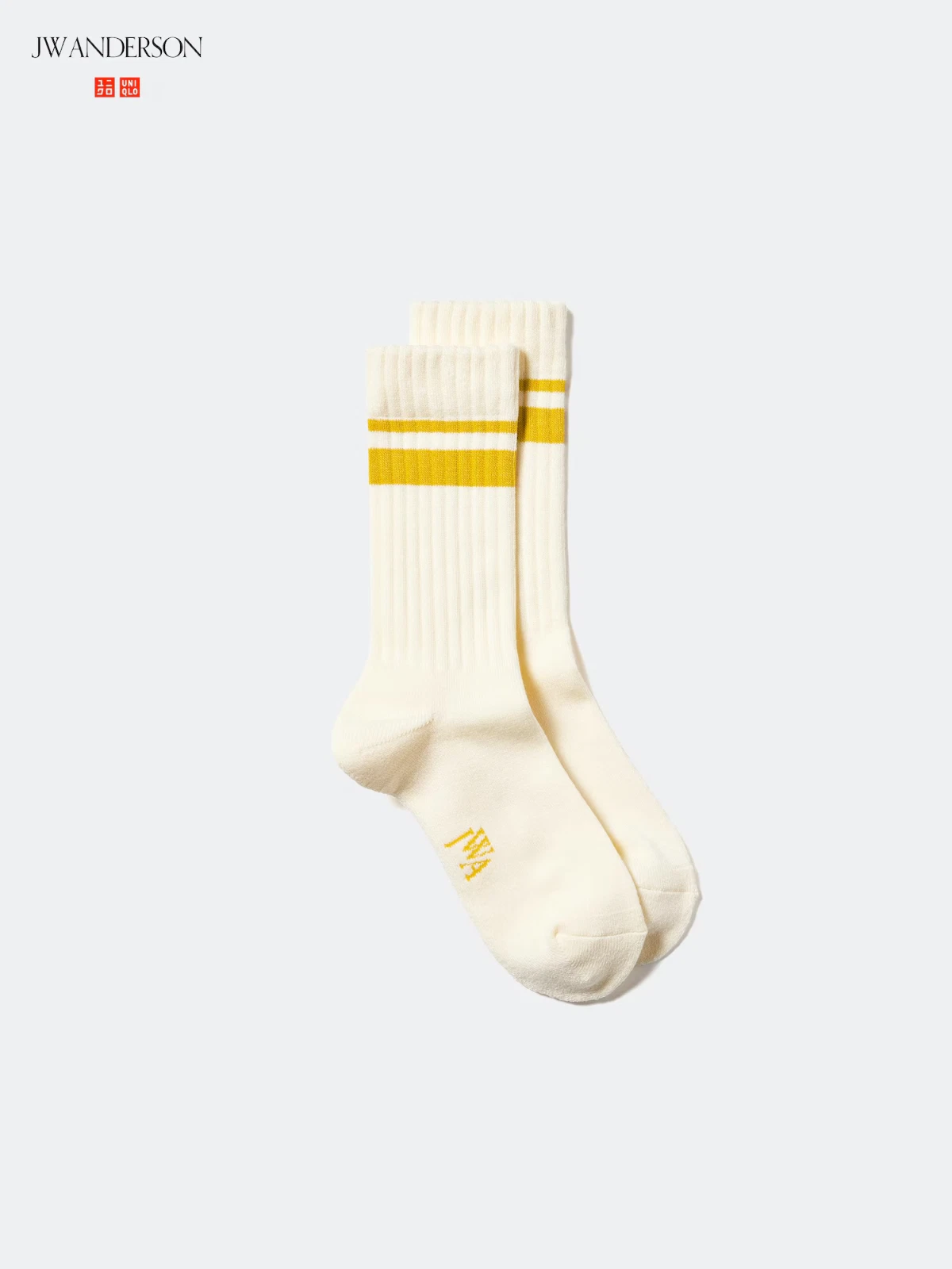 UNIQLO X JW ANDERSON HEATTECH Socks (Lined) - Yellow - UK 8-11 (27-29cm) NWT