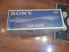 New Open Box Vintage Sony CDP-CE375 5-Disc CD Changer Player with Remote Black