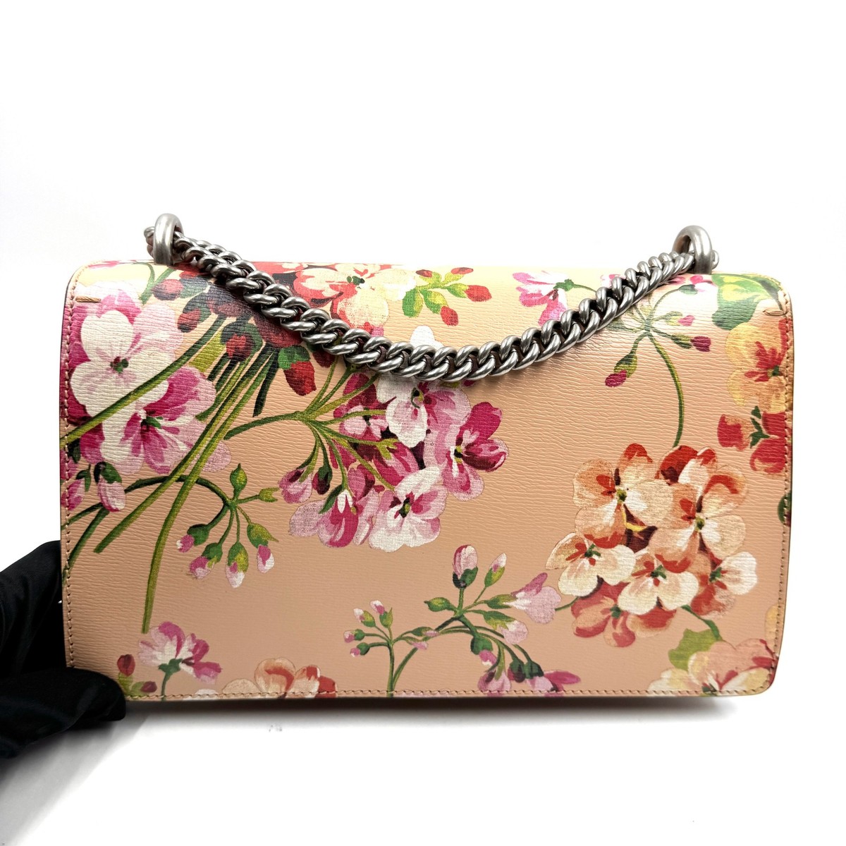 Pre-Owned Gucci Dionysus GG Blooms Super Pink Floral Shoulder Bag