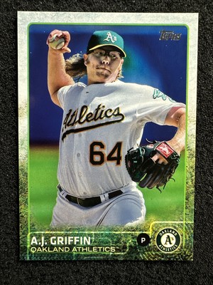 A.J. GRIFFIN #554 2015 Topps Baseball QTY Oakland Athletics