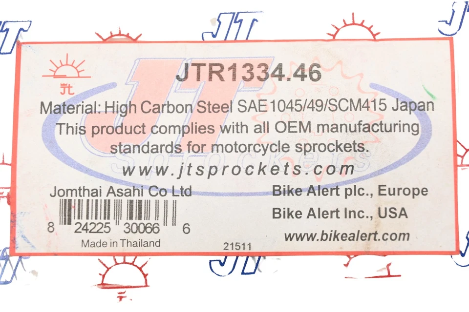 Piñones traseros JT JTR1334.46, JTR1334-46 46T NUEVO EN STOCK Foto 3 de 3