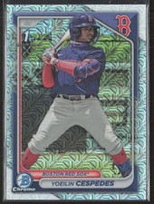 2024 Bowman #BCP-139 Yoeilin Cespedes Chrome Mojo Refractors (JB)
